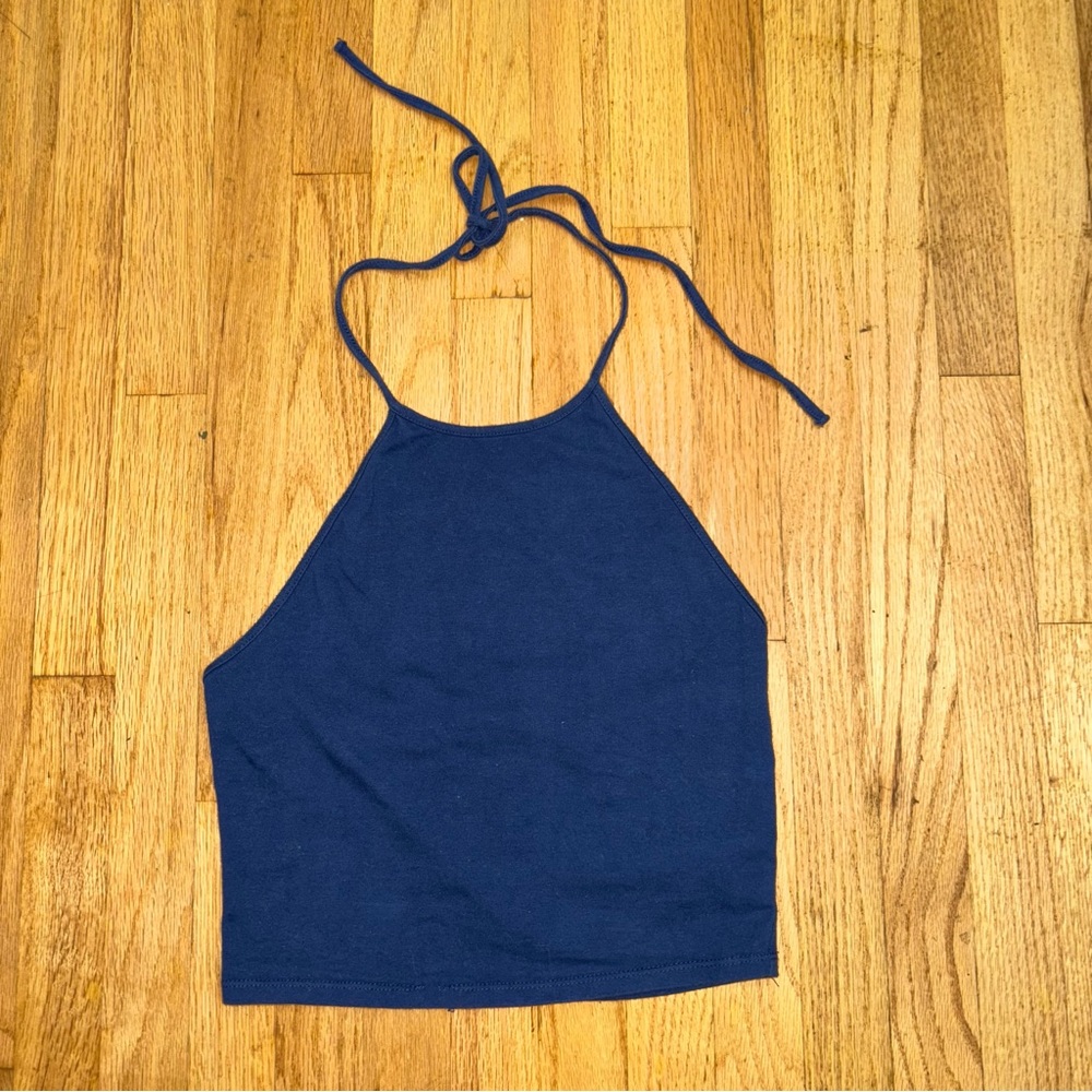 Navy Blue Halter Top